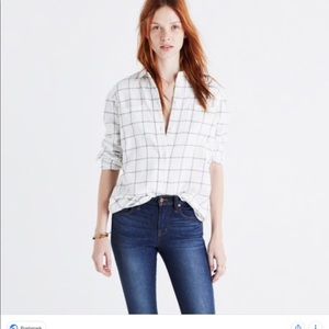 Madewell classic windowpane flannel